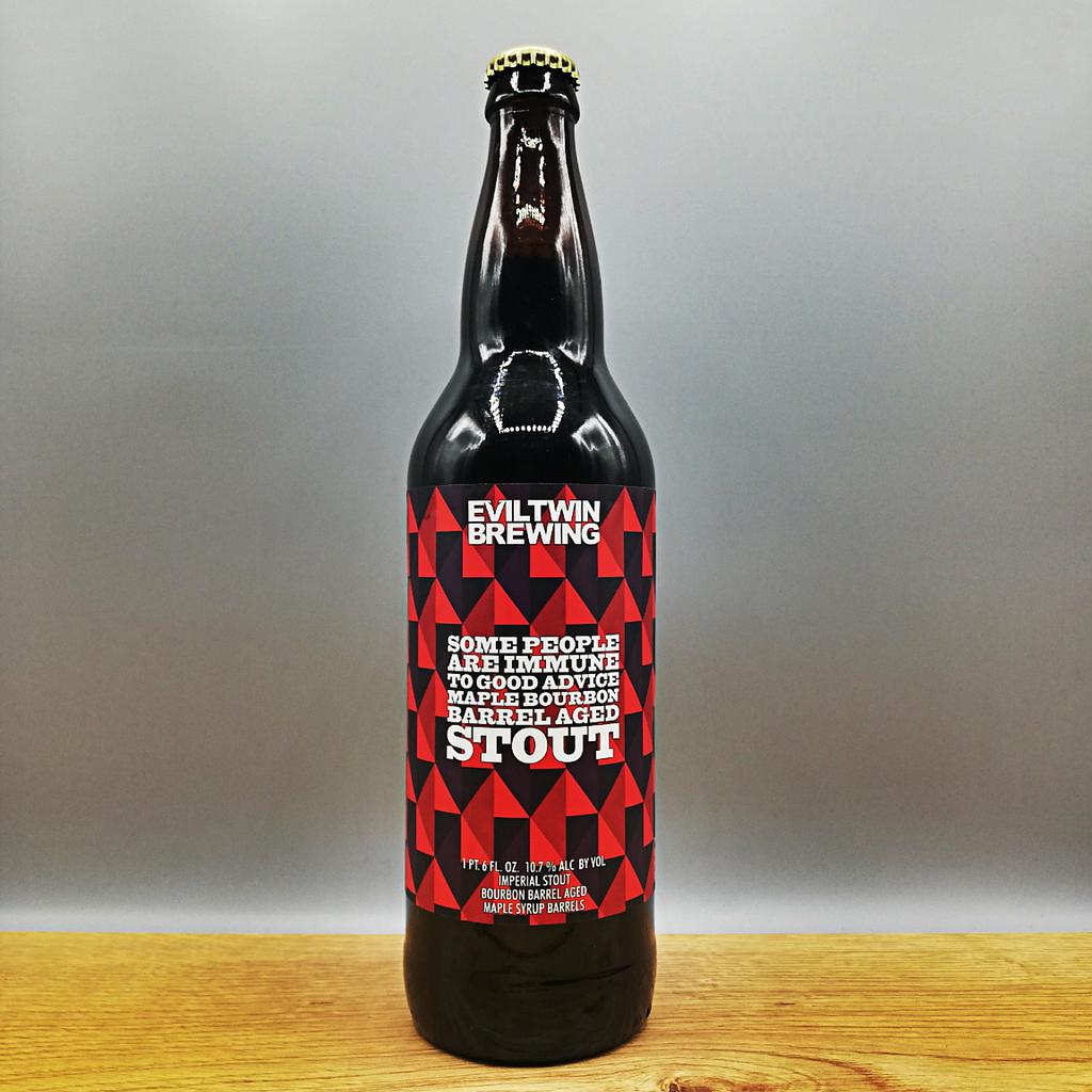 Evil Twin - SOME PEOPLE ARE IMMUNE TO GOOD ADVICE MAPLE BBA IMPERIAL STOUT 650ml