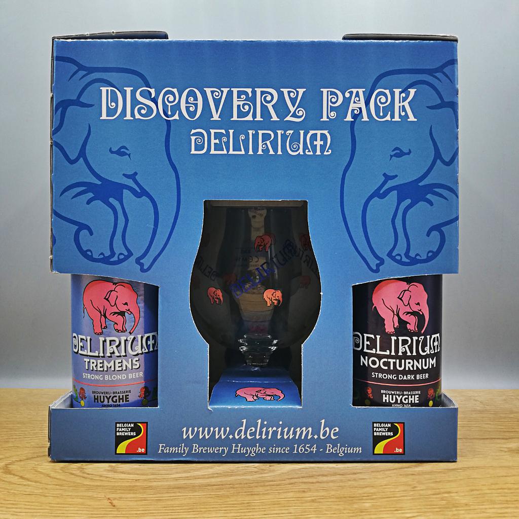 Gift Pack - DELIRIUM Discovery 4x 330ml + Glass