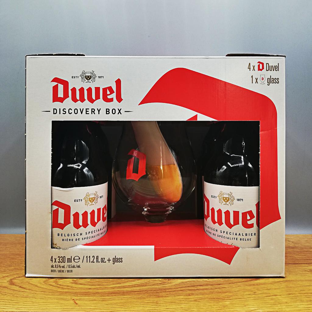 Gift Pack - DUVEL 4x 330ml + Glass