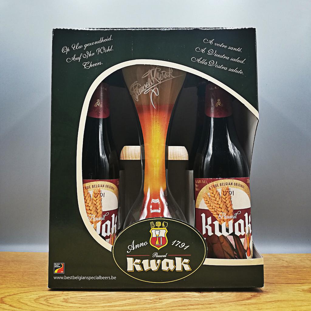 Gift Pack - PAUWEL KWAK 4x 330ml + Glass/Stand