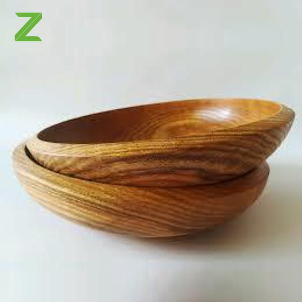 Wooden bowl larger - boiled wood